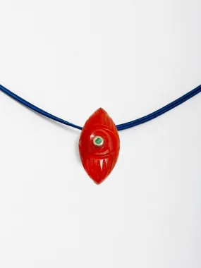 Evil Eye Vermilion On Cord