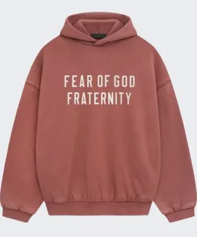 Fear of God Heavy Fleece Hoodie Crimson