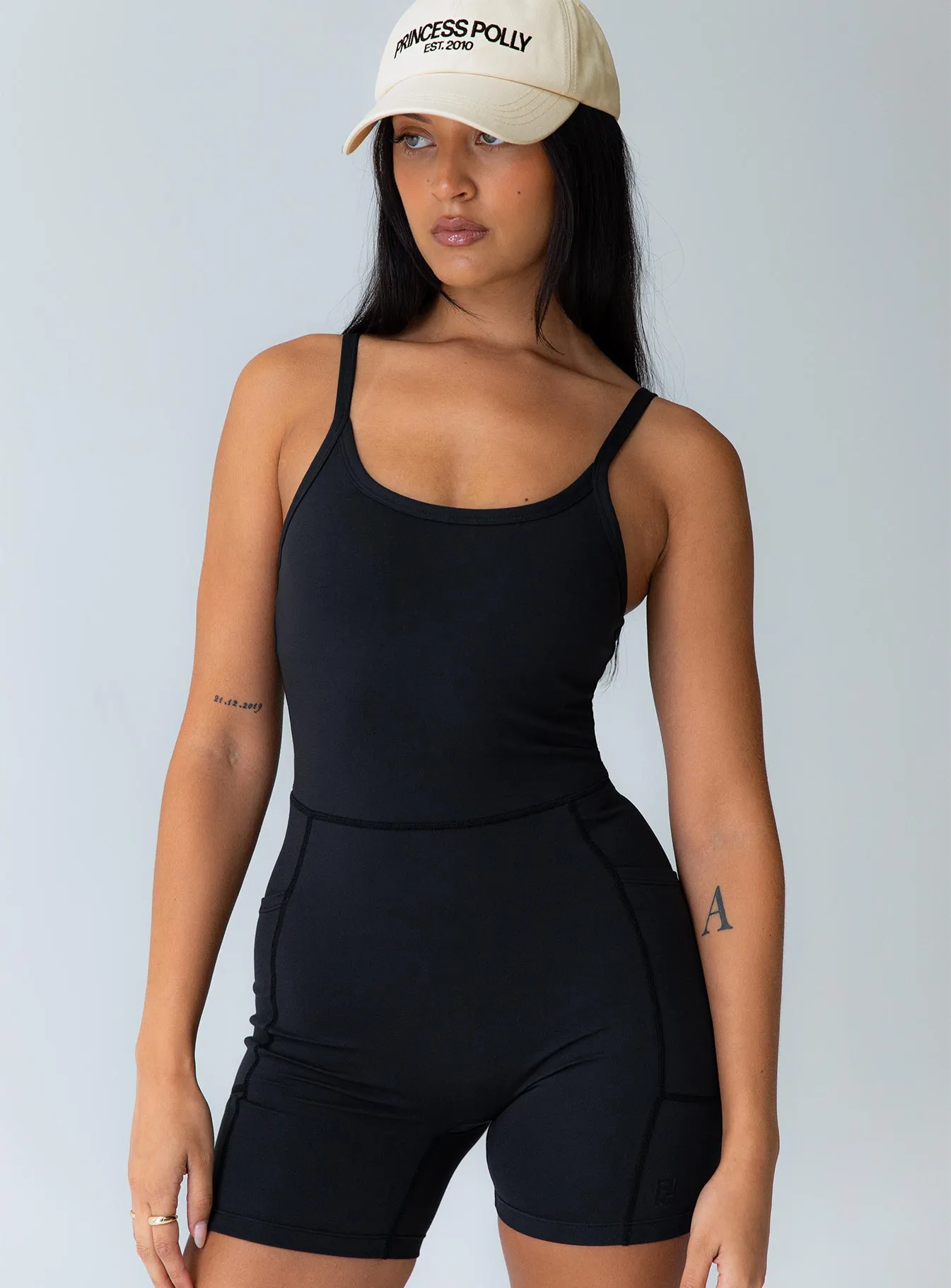 Feel Good Contour Activewear Catsuit Black