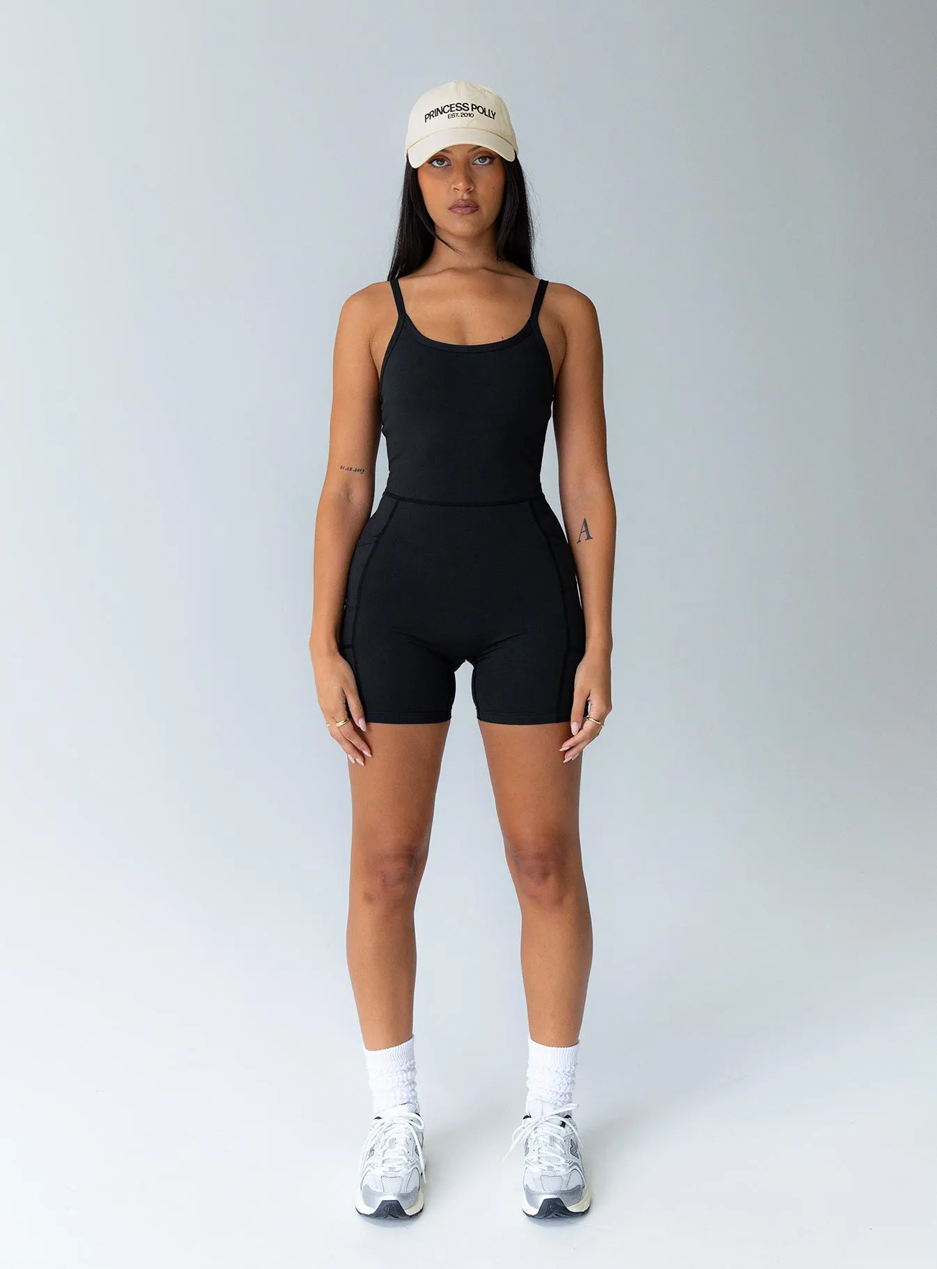 Feel Good Contour Activewear Catsuit Black