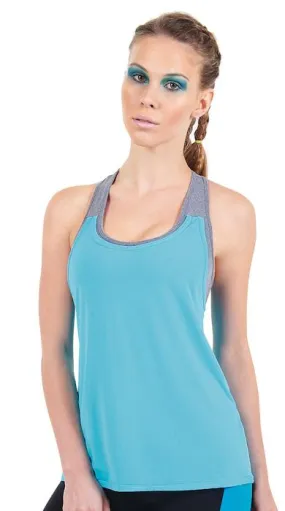 Final Sale! Bia Brazil Activewear Double Trouble Mesh Tank TT4308