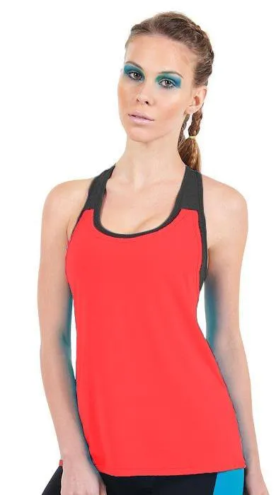 Final Sale! Bia Brazil Activewear Double Trouble Mesh Tank TT4308