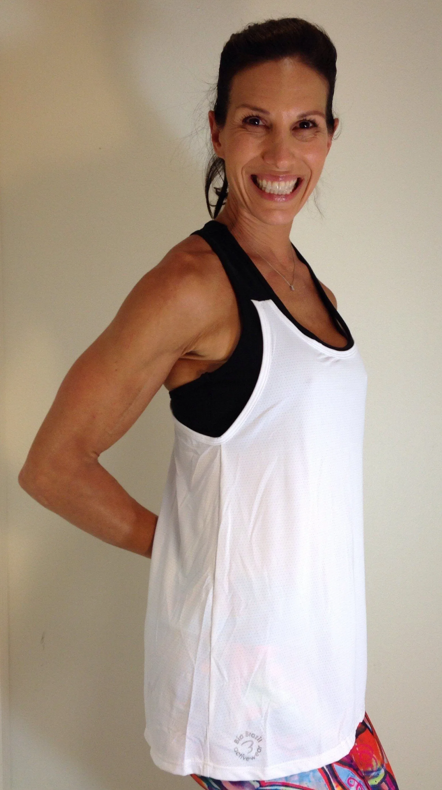 Final Sale! Bia Brazil Activewear Double Trouble Mesh Tank TT4308