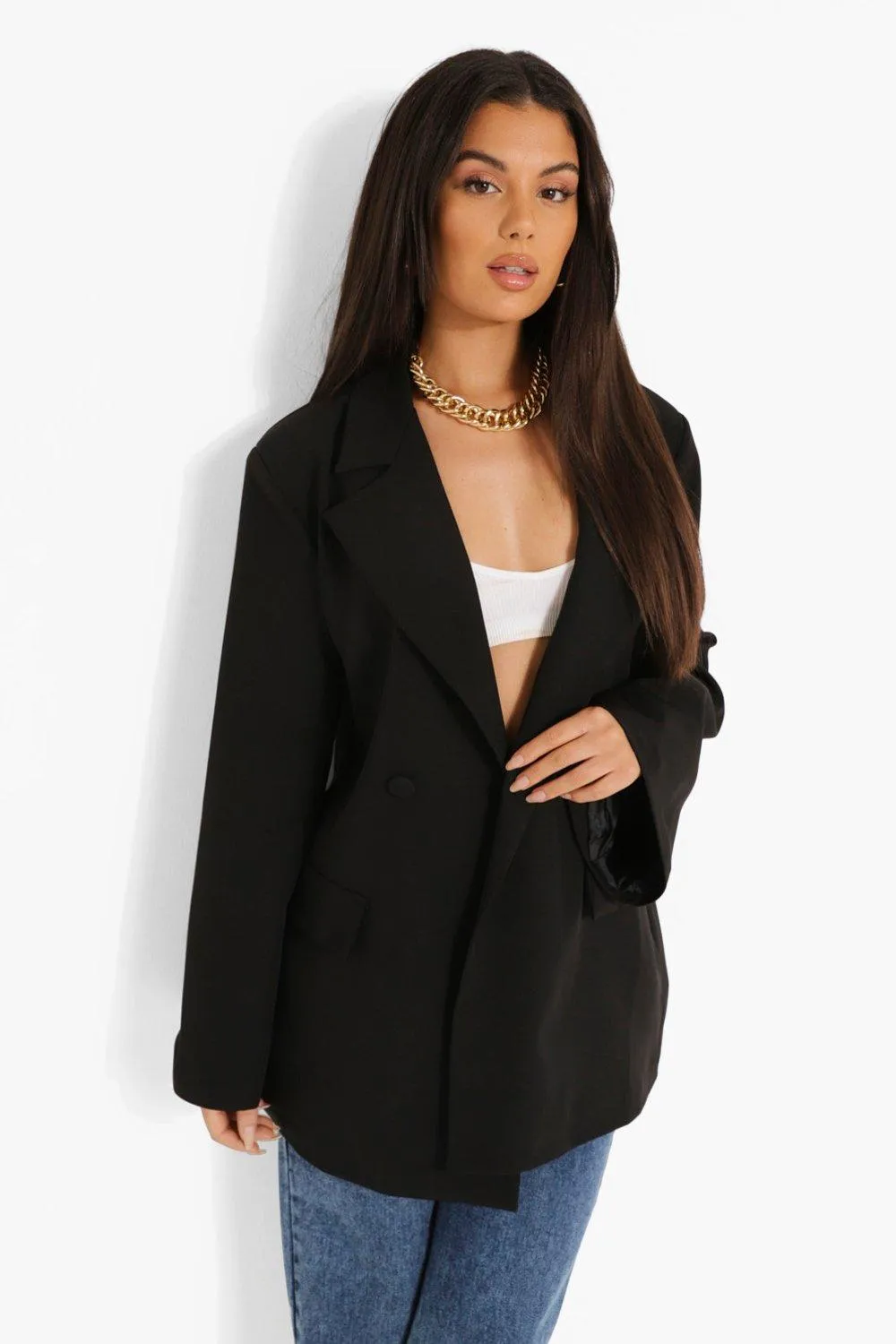 Flared Sleeve Tailored Blazer