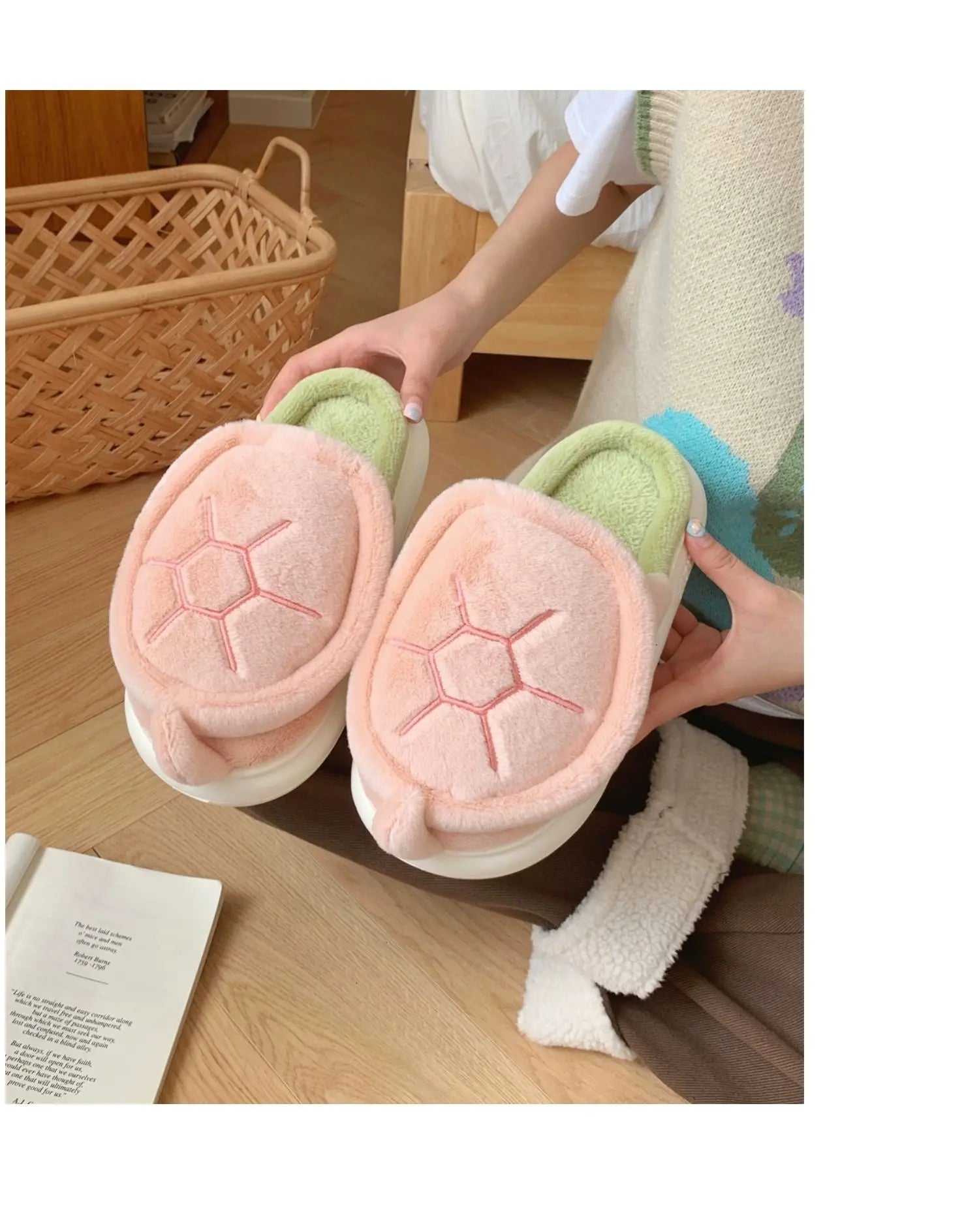 Fleece Turtle Slipper