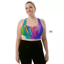 Fluid Palette Festival Longline Sports Bra