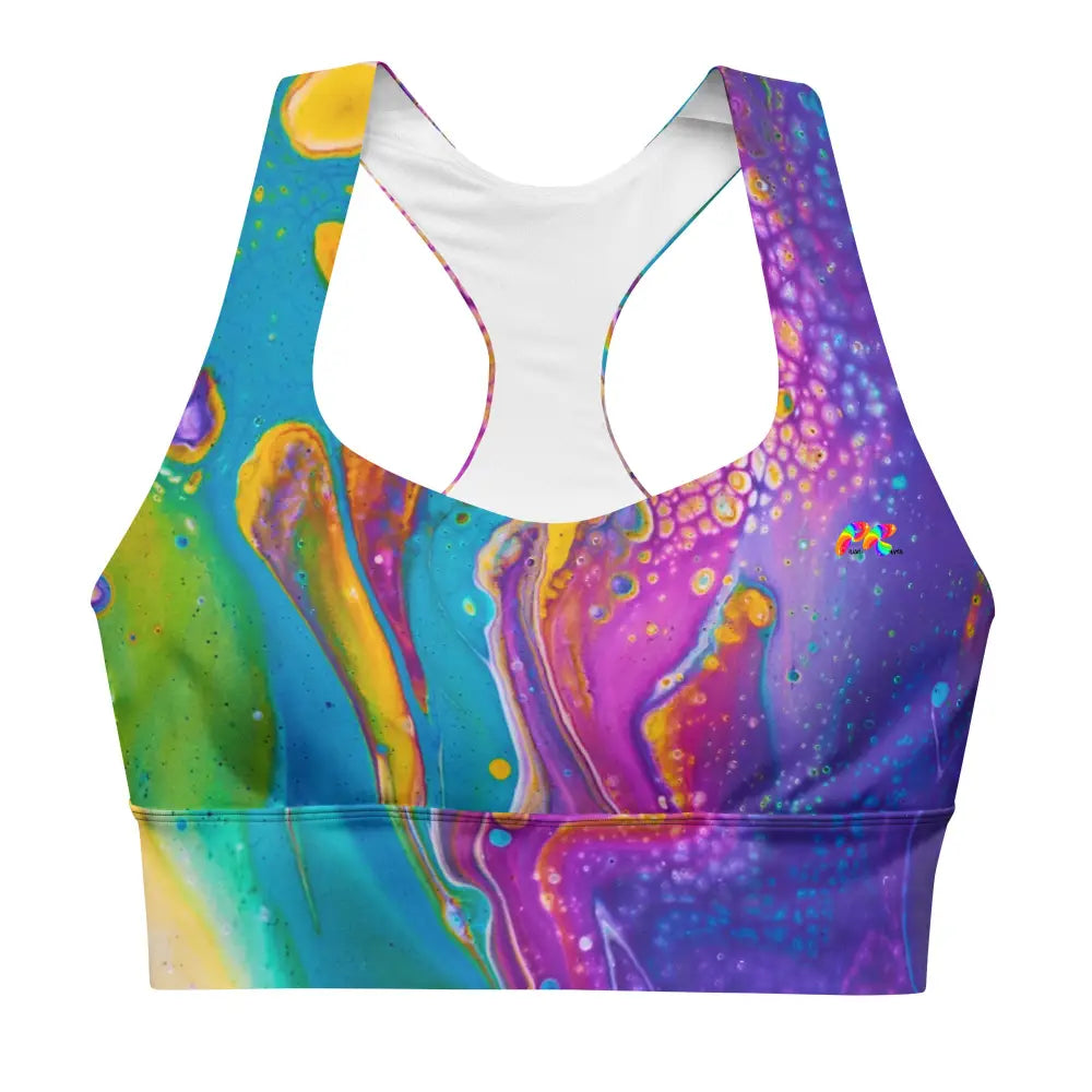 Fluid Palette Festival Longline Sports Bra