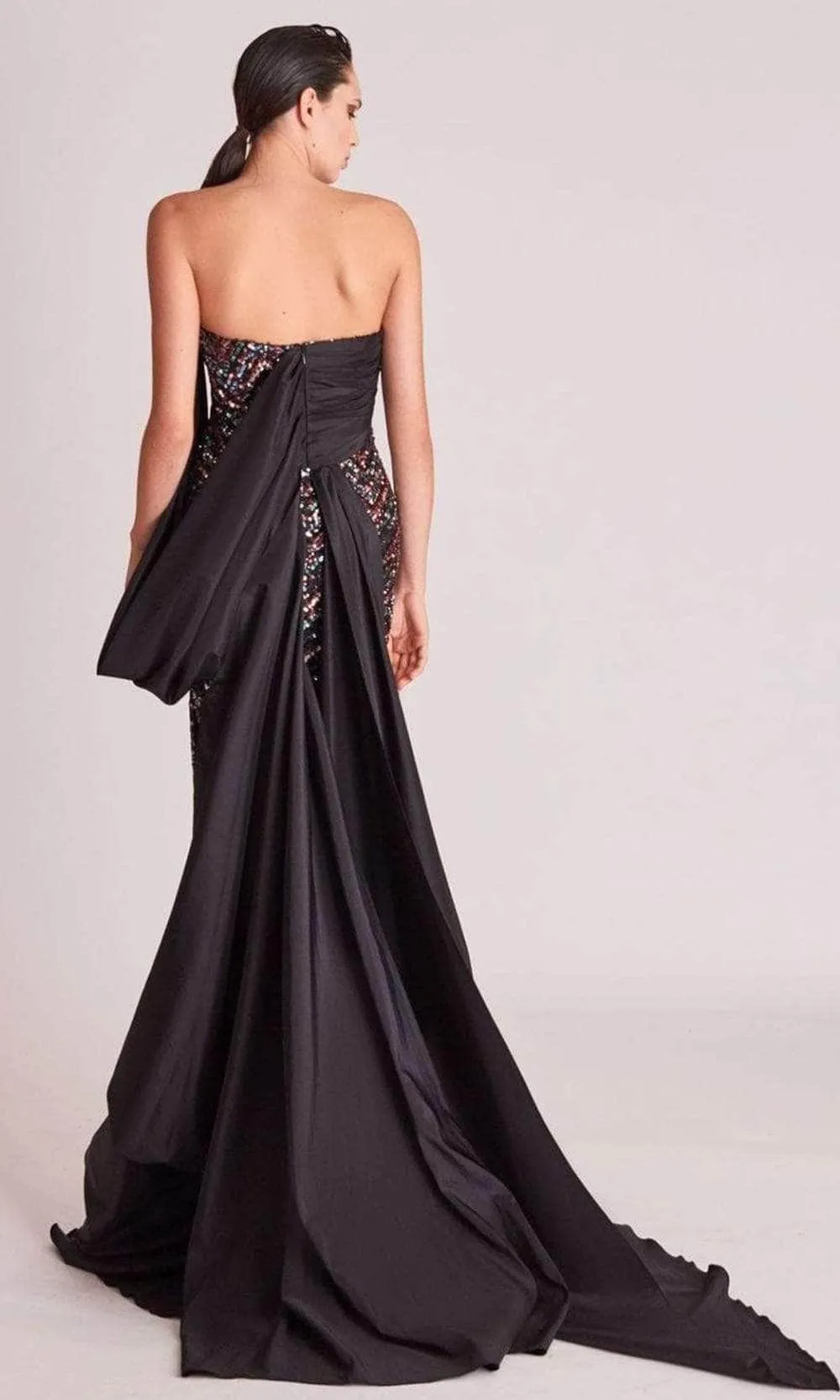 Gatti Nolli Couture OP5747 - Straight-Across Overskirt Evening Gown