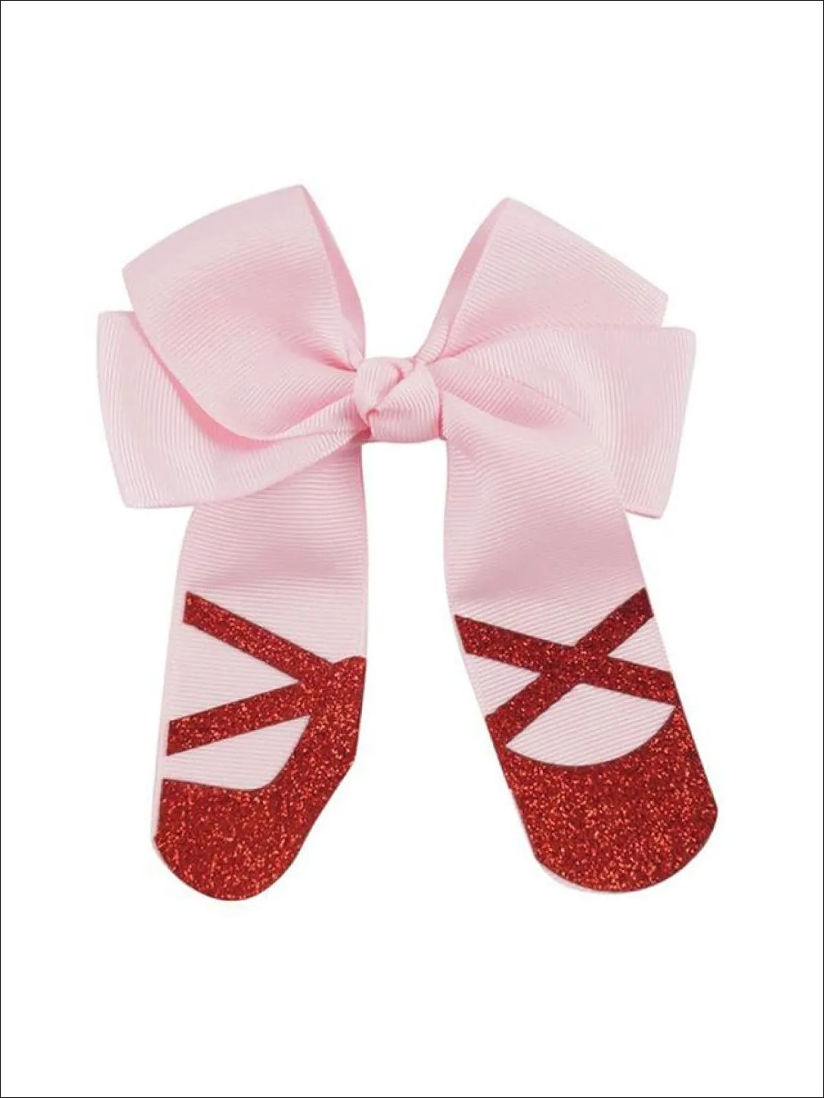 Girls Cute Ballet Shoes Cheer Bows