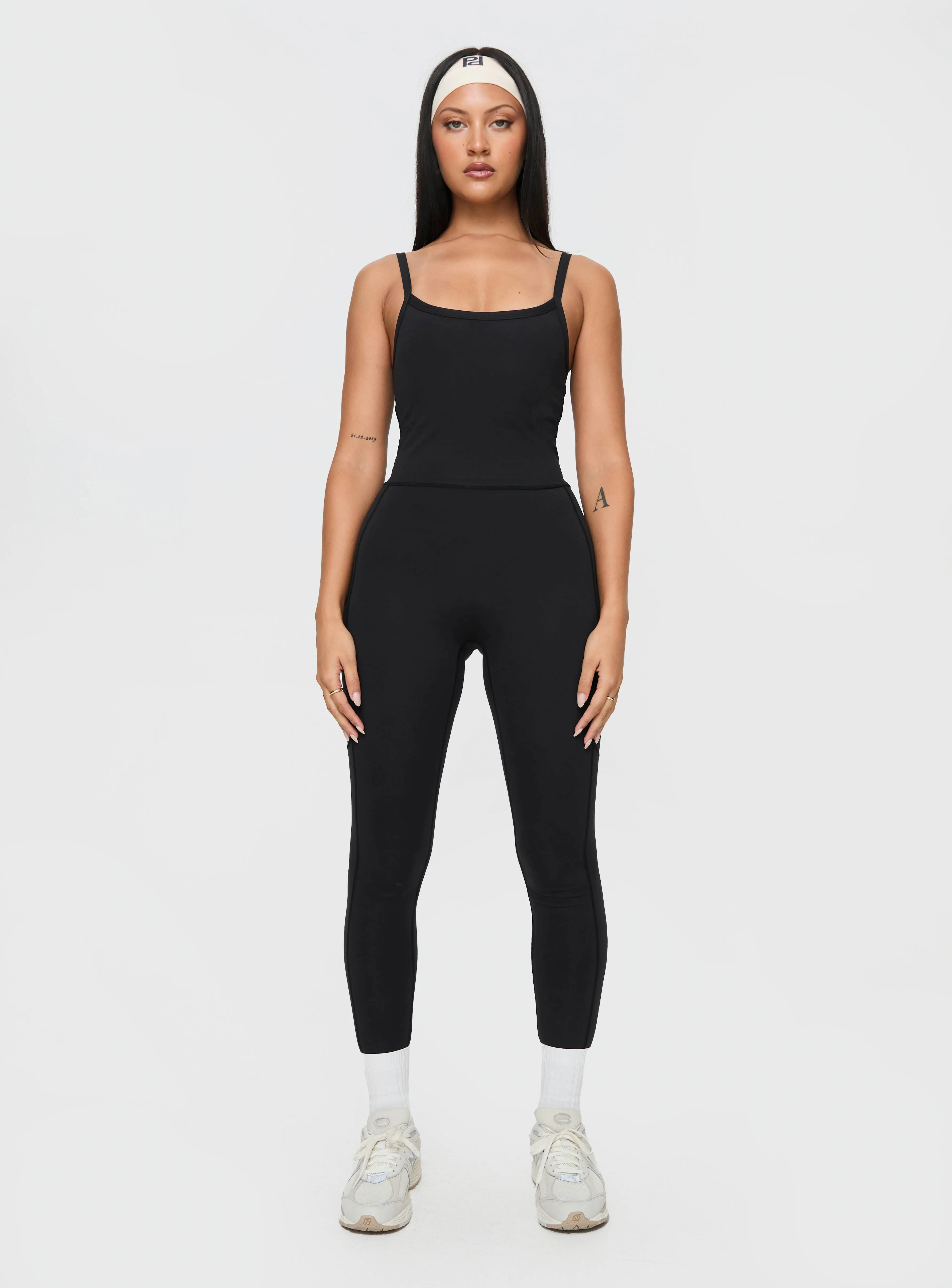 Go Getter Activewear Jumpsuit Black