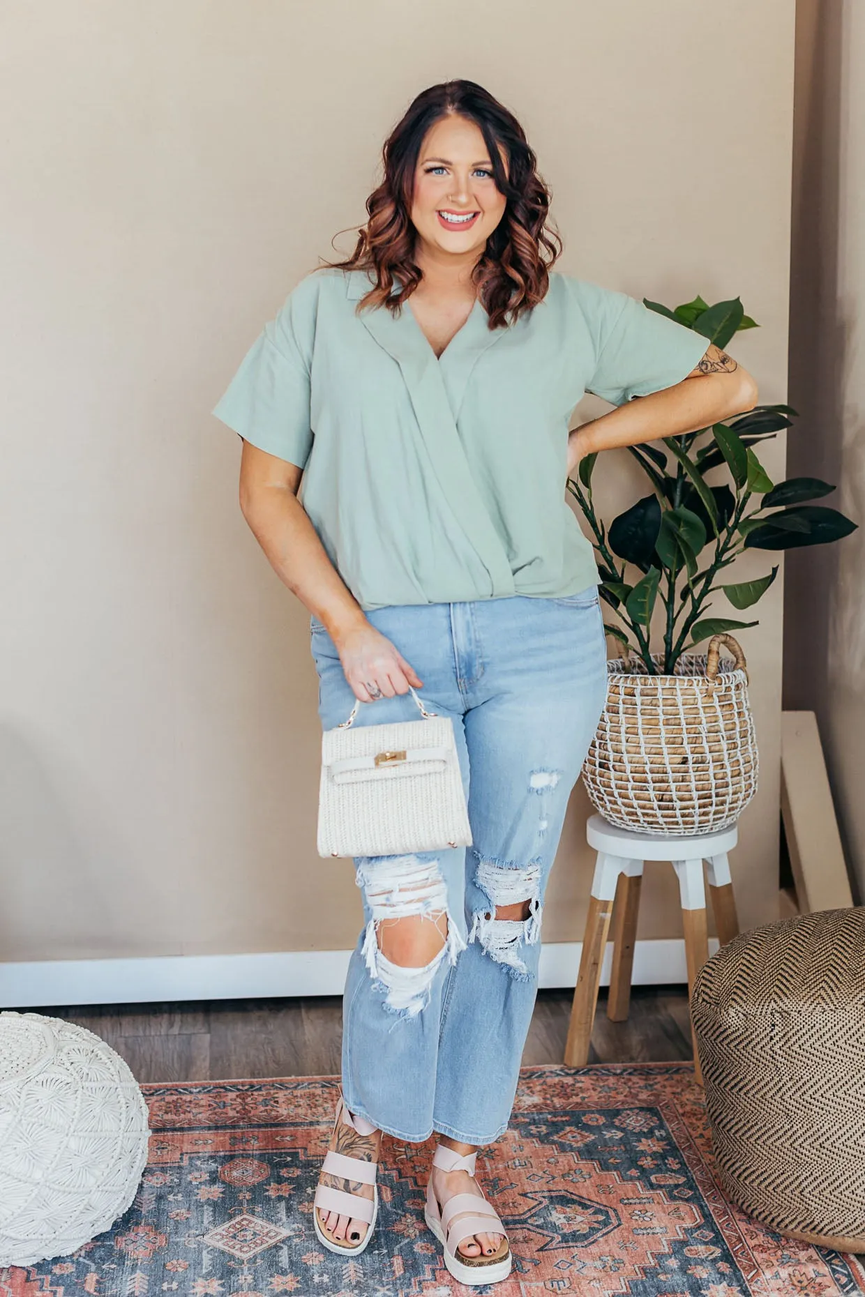 Going Steady Short Sleeve Blouse Top - 3 Colors