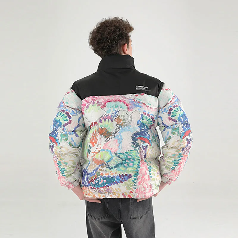 H/C Handpainted Divisionism Down Jacket