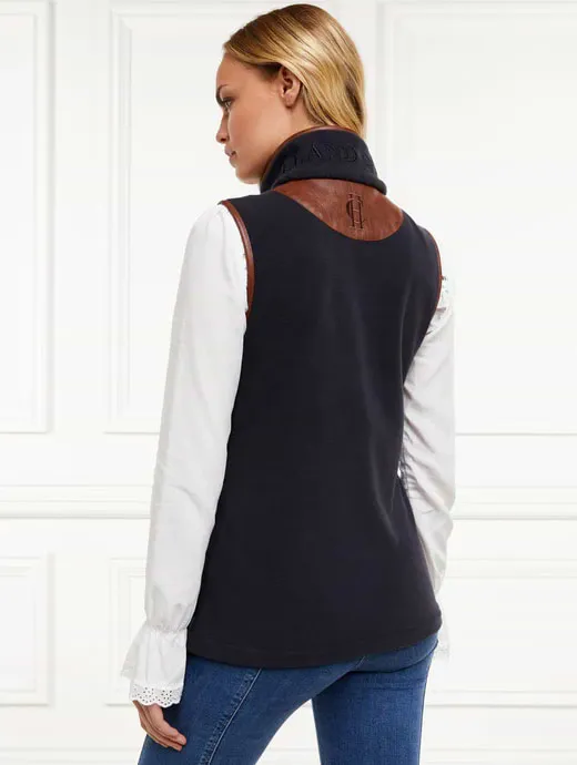 Holland Cooper Country Fleece Gilet Navy