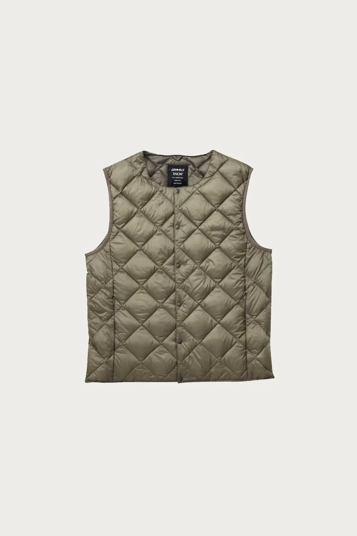 Inner Down Vest - Stone Grey