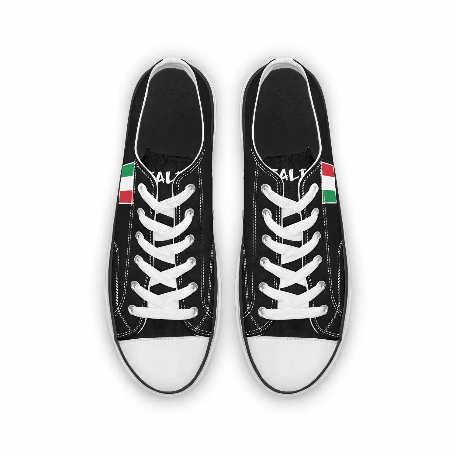 Italian Flag Low Top Shoes Sneakers