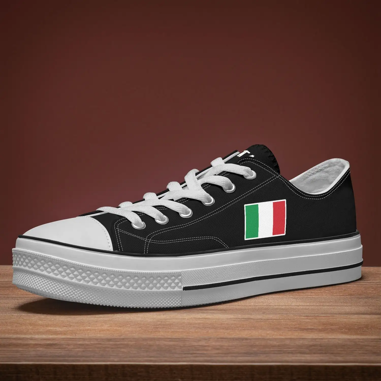 Italian Flag Low Top Shoes Sneakers