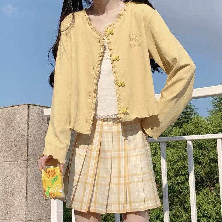 JAPANESE “CREAM & HONEY” SOFTGIRL CARDIGAN BY90127