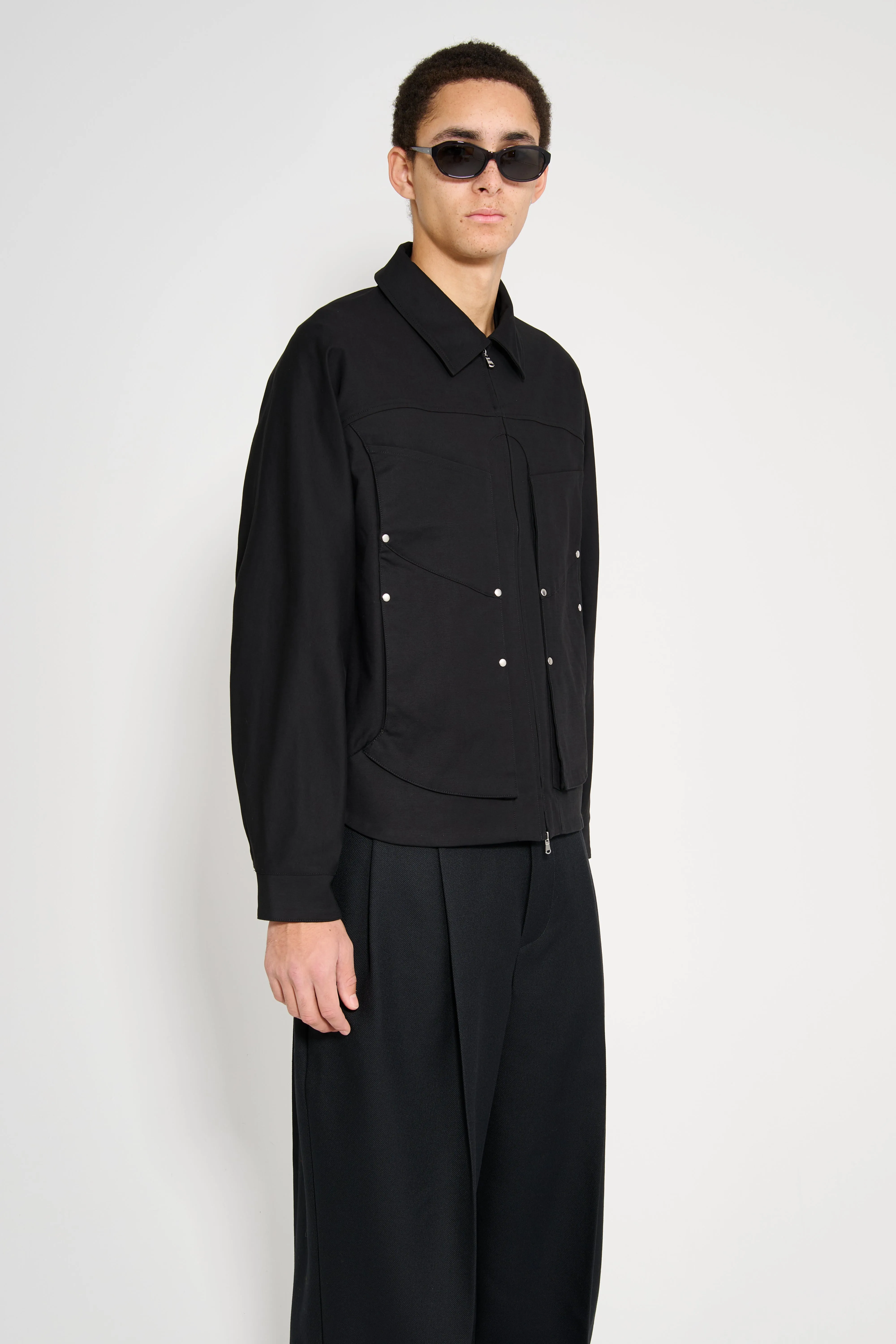 _J.L-A.L_ Dais Jacket Shungite Black