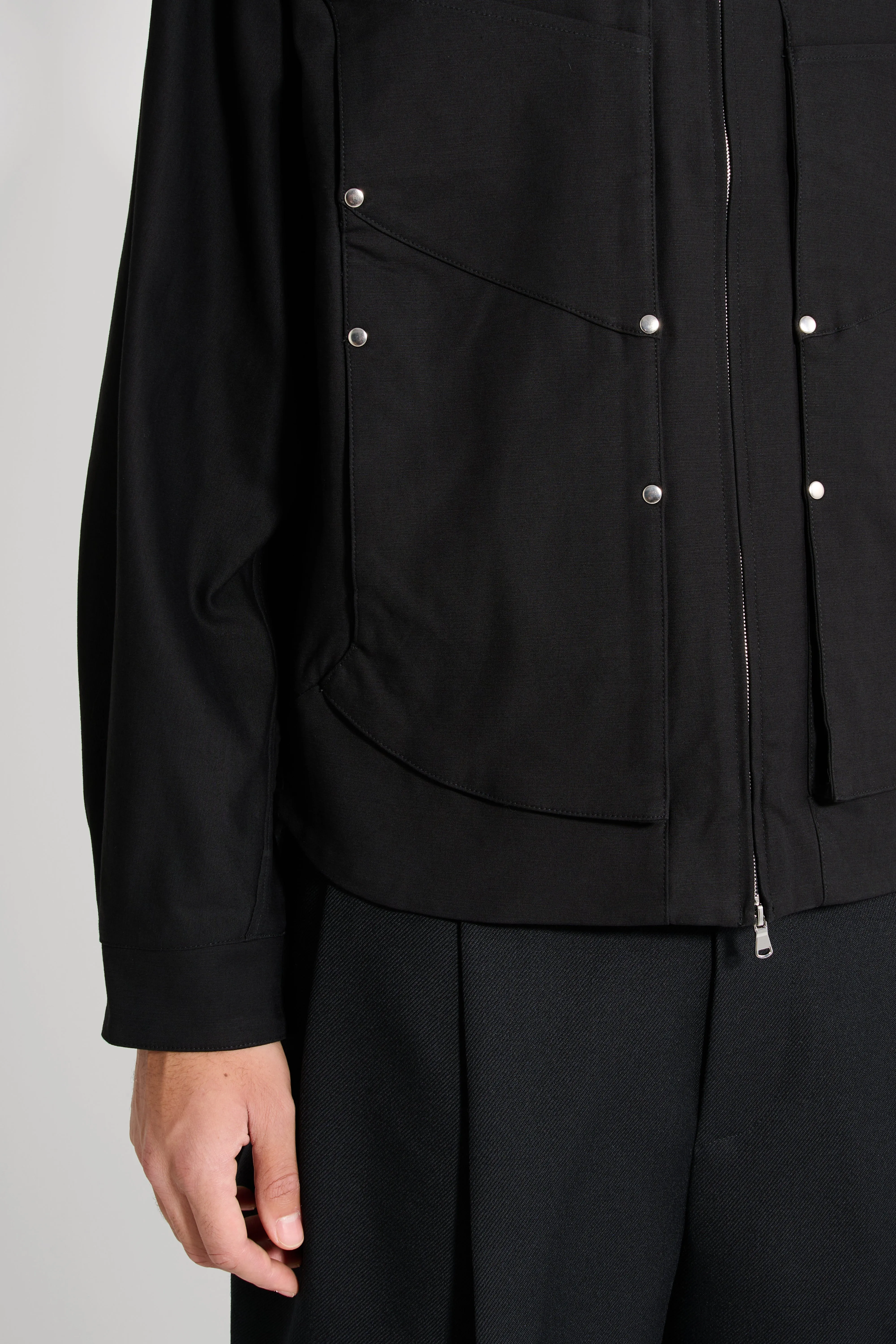 _J.L-A.L_ Dais Jacket Shungite Black