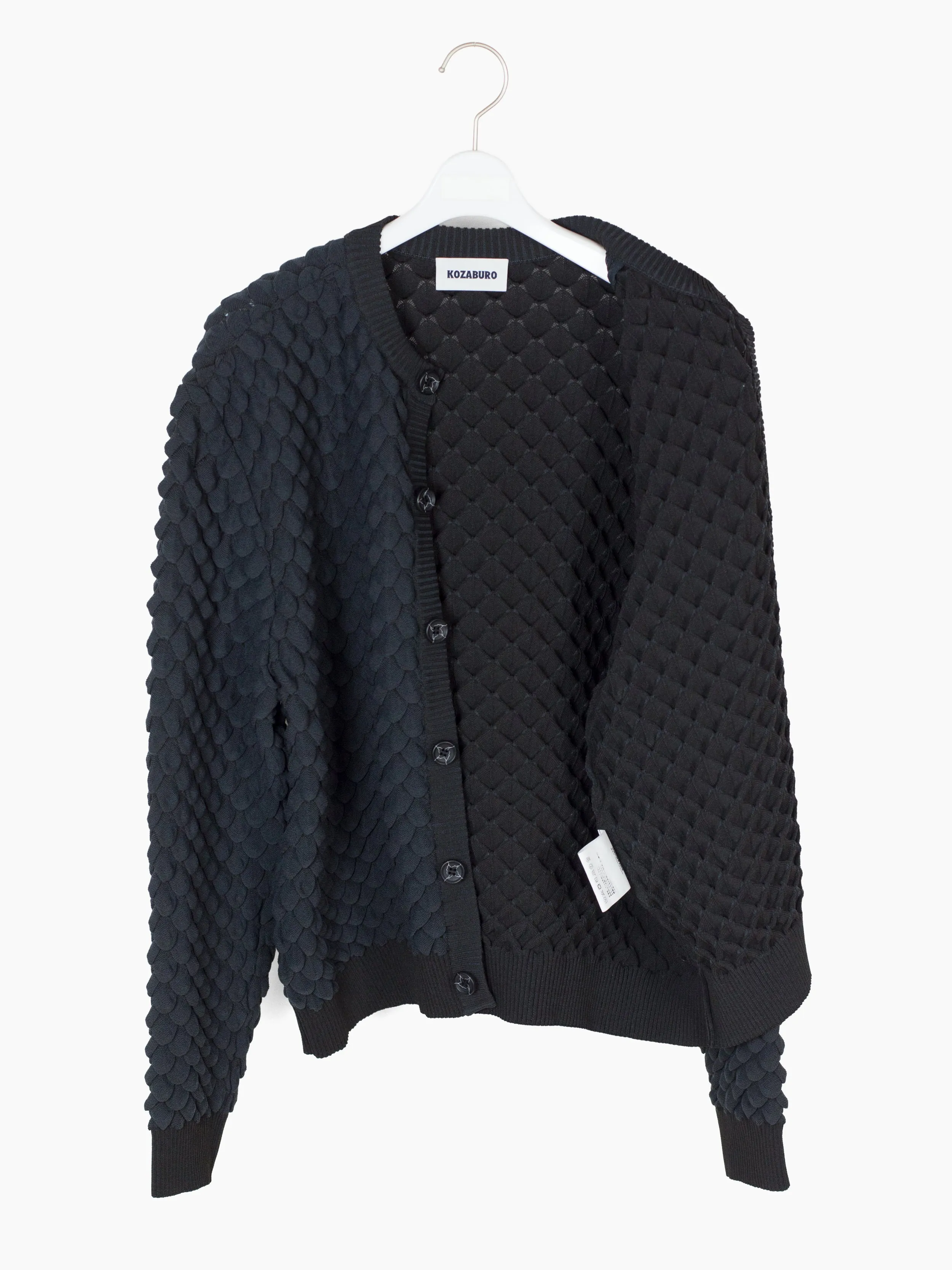 Kozaburo AW23 Scale Knit Button Cardigan