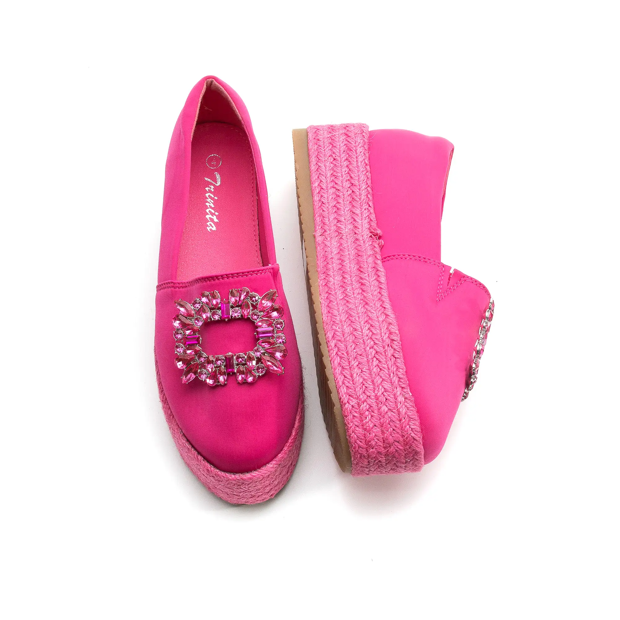 Krystal Rhinestone Decorated Platform Shoes