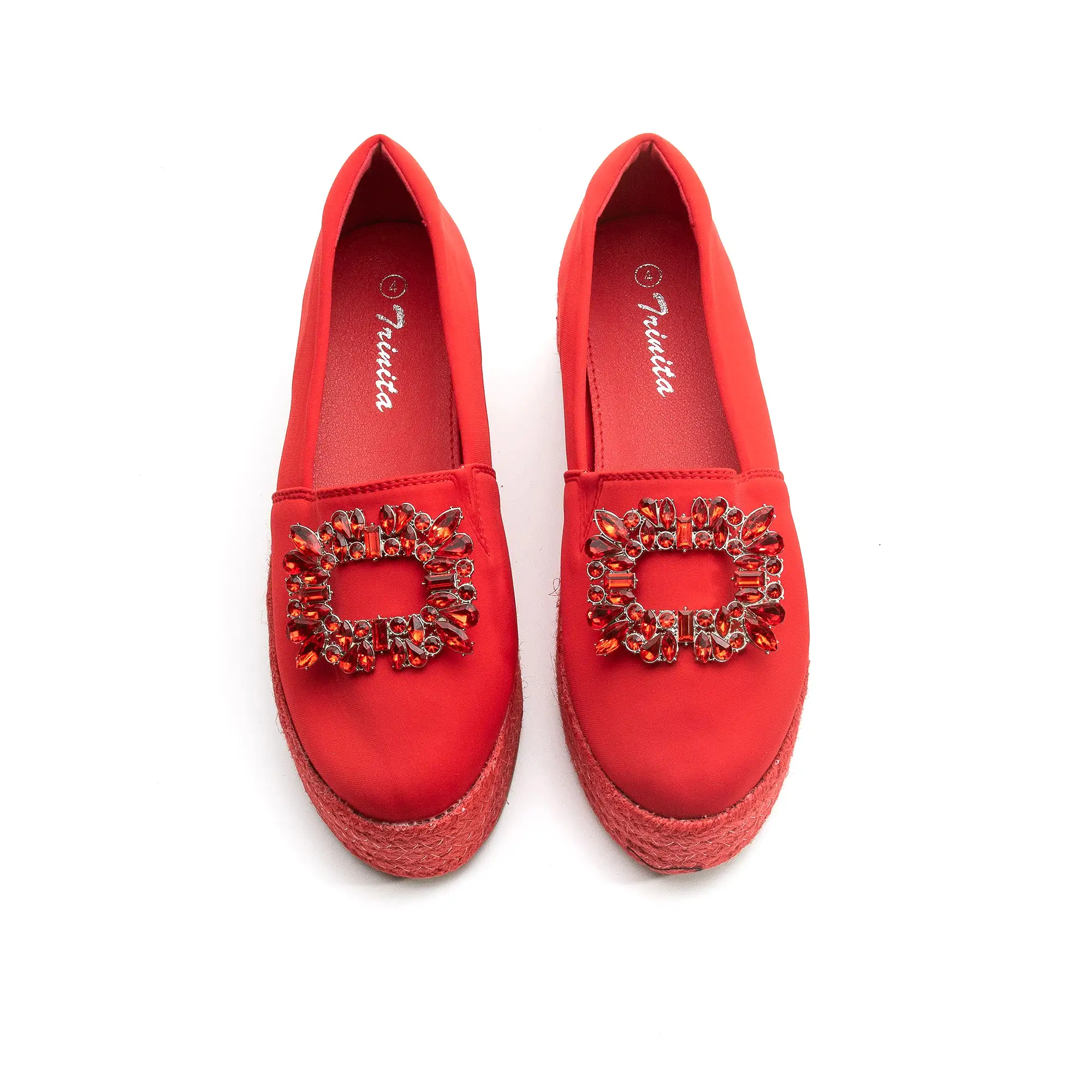 Krystal Rhinestone Decorated Platform Shoes