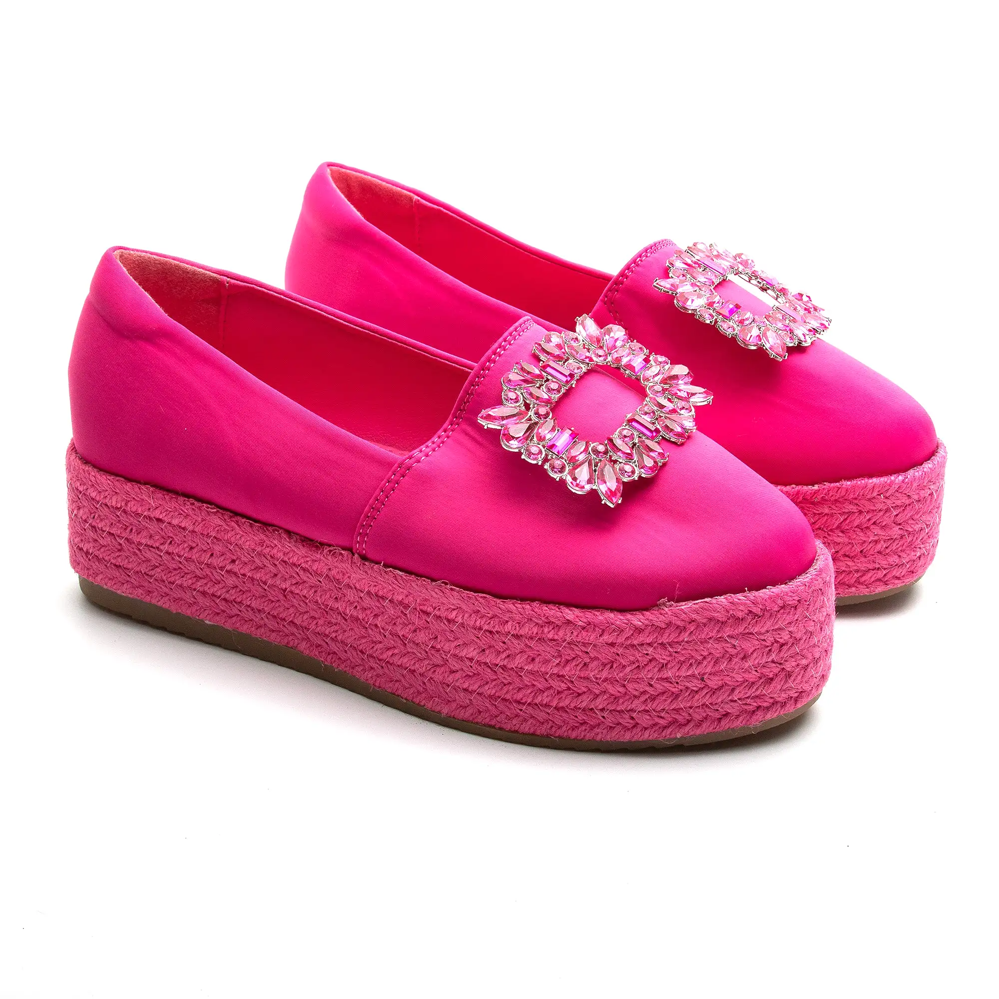 Krystal Rhinestone Decorated Platform Shoes