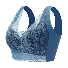 Lace anti-exposure seamless bra