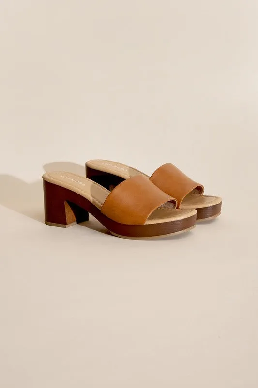 Lauren Slide Mule Heels