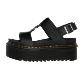 LEATHER FRANCIS PLATFORM SANDAL Woman Black