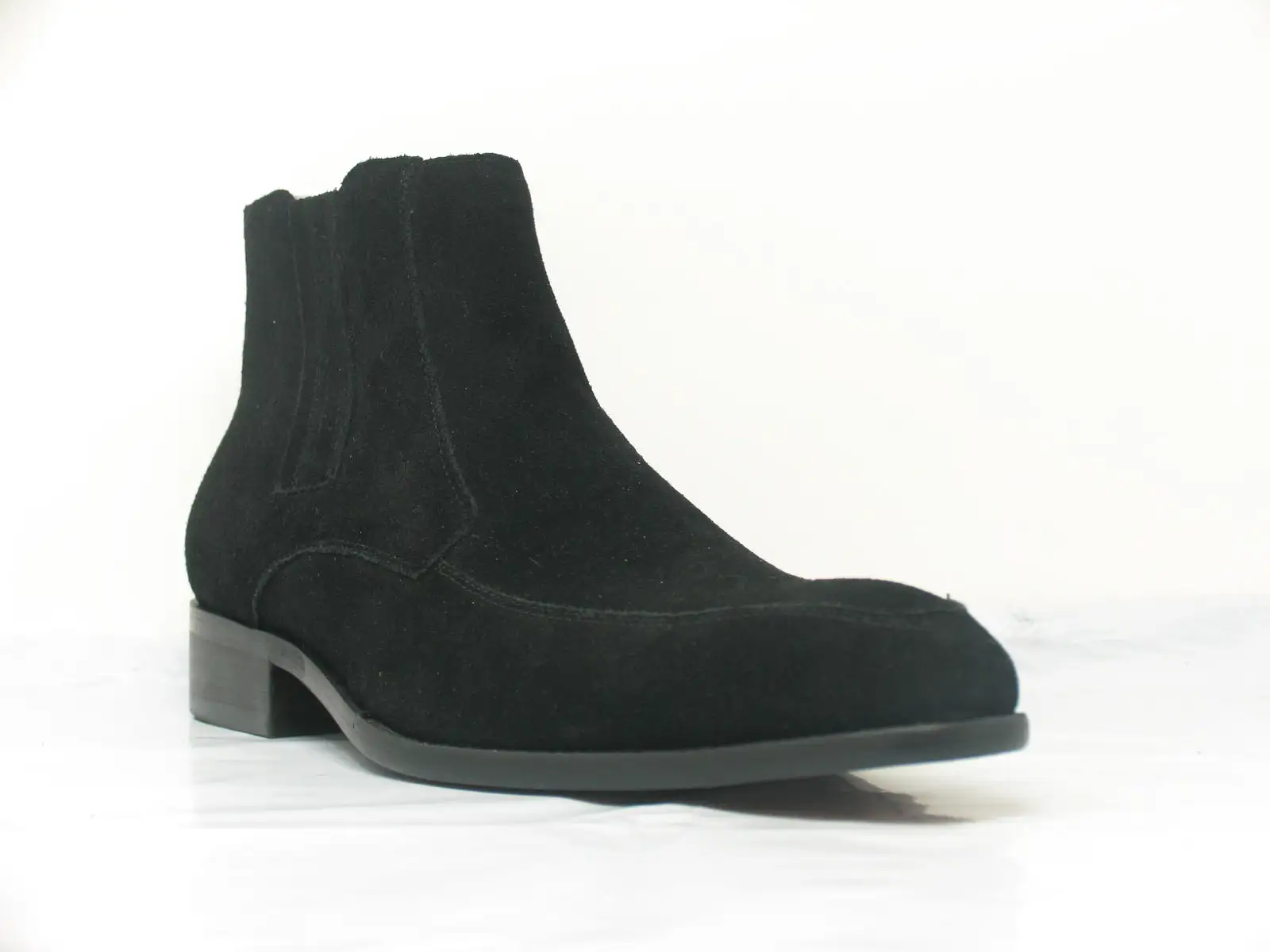 Leather Suede Chelsea Boots