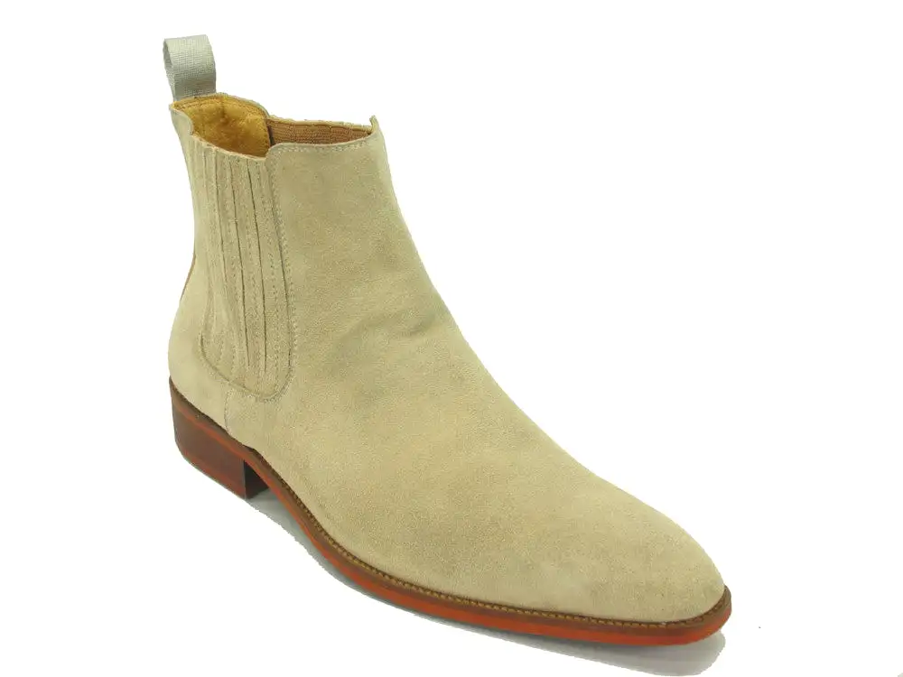 Leather Suede Chelsea Boots