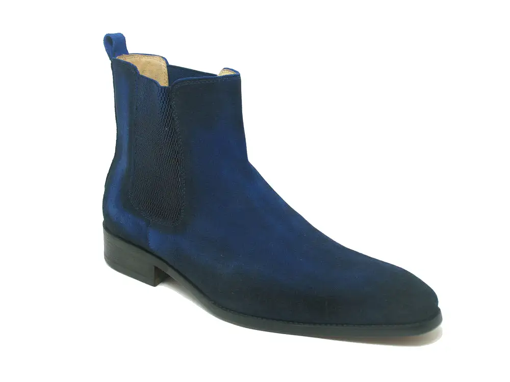 Leather Suede Chelsea High Boots