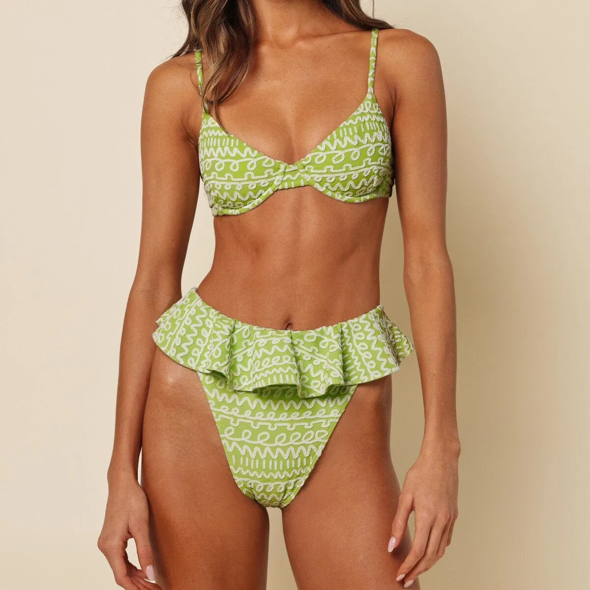 Lime Icing Dainty Bikini Top