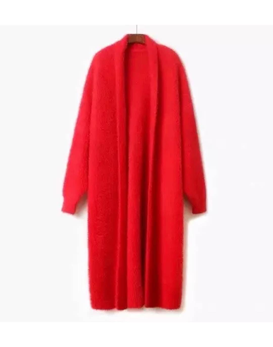 Maxi Mohair Faux Mink Cashmere Oversized Cardigan