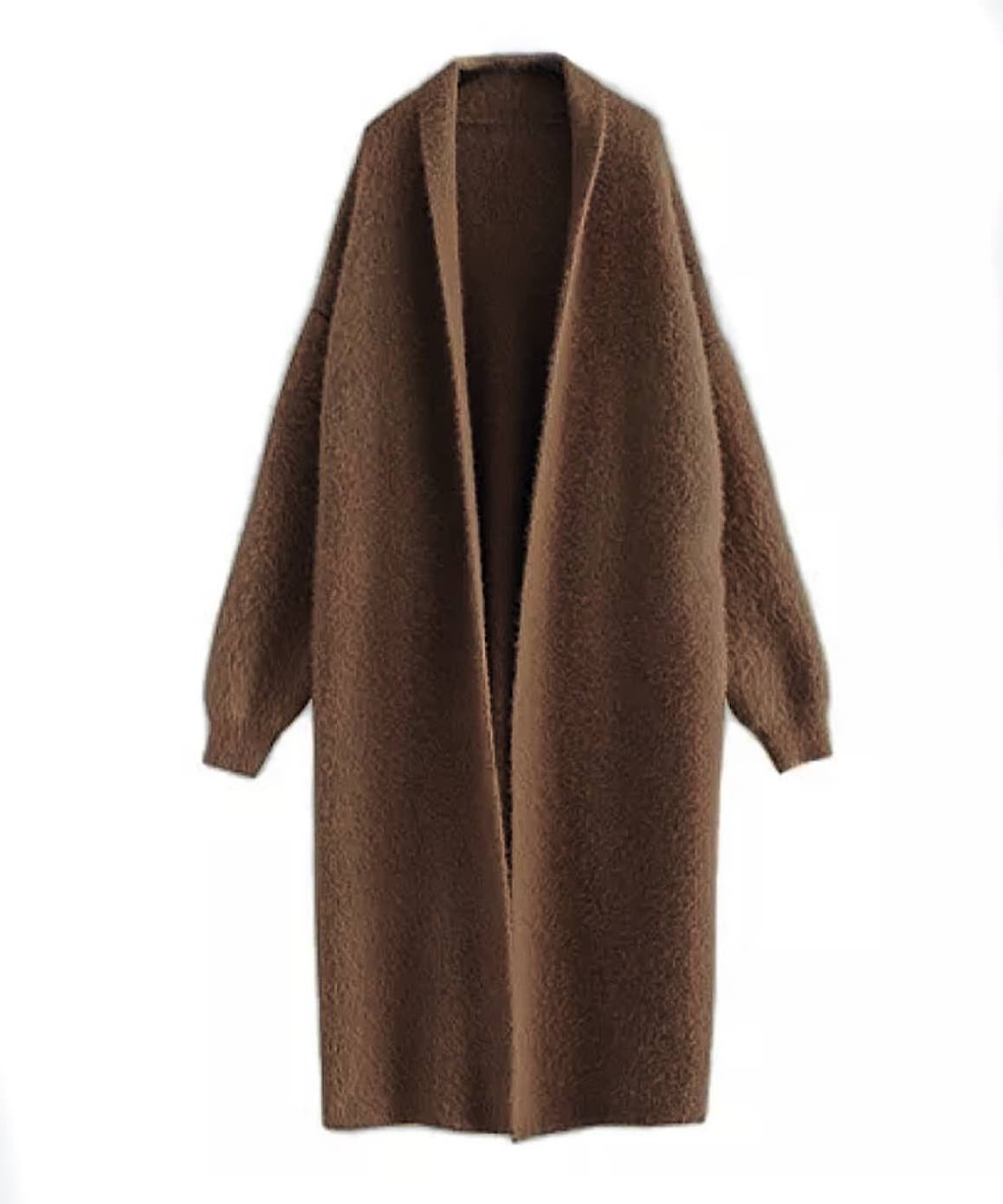 Maxi Mohair Faux Mink Cashmere Oversized Cardigan