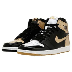 Men's Jordan 1 Basketball Shoes - Black Gold