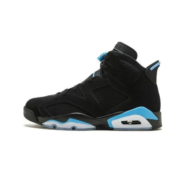 Men's Jordan 6 Retro unc Basketball Shoes - Black