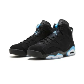 Men's Jordan 6 Retro unc Basketball Shoes - Black