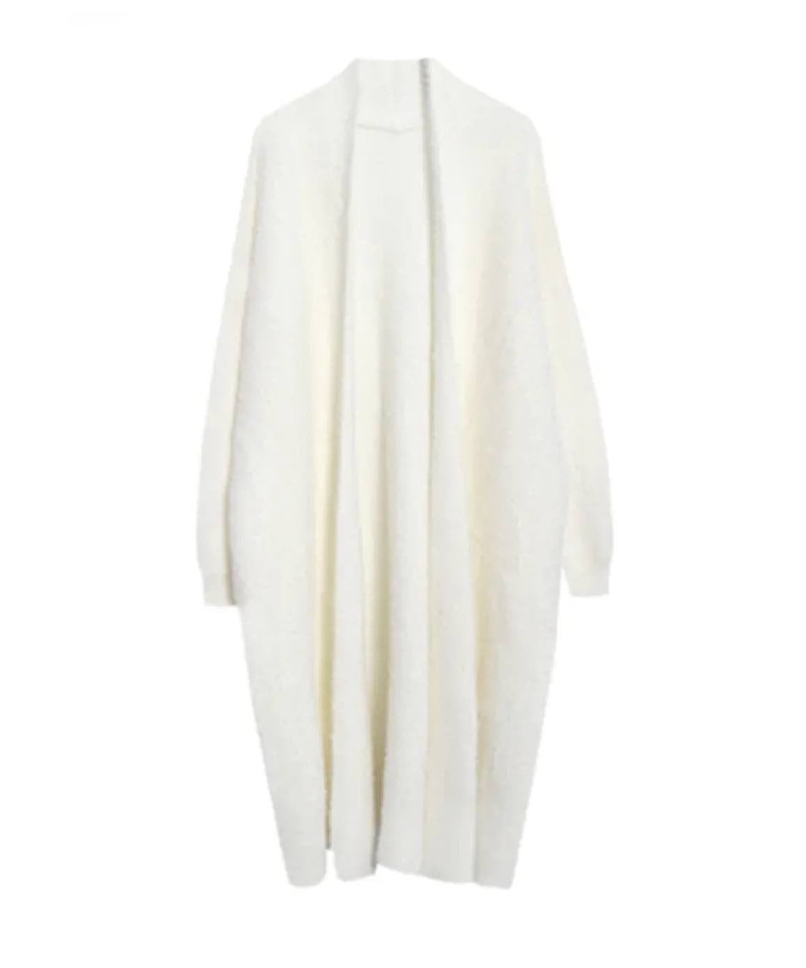 Midi Mohair Fake Mink Cashmere Oversized Cardigan