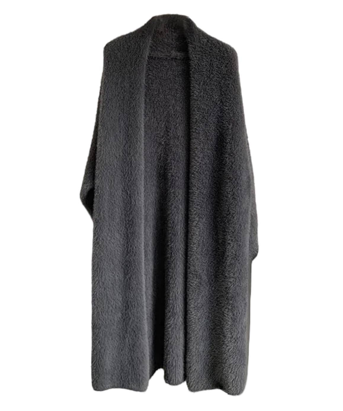 Midi Mohair Faux Mink Cashmere Oversized Cardigan