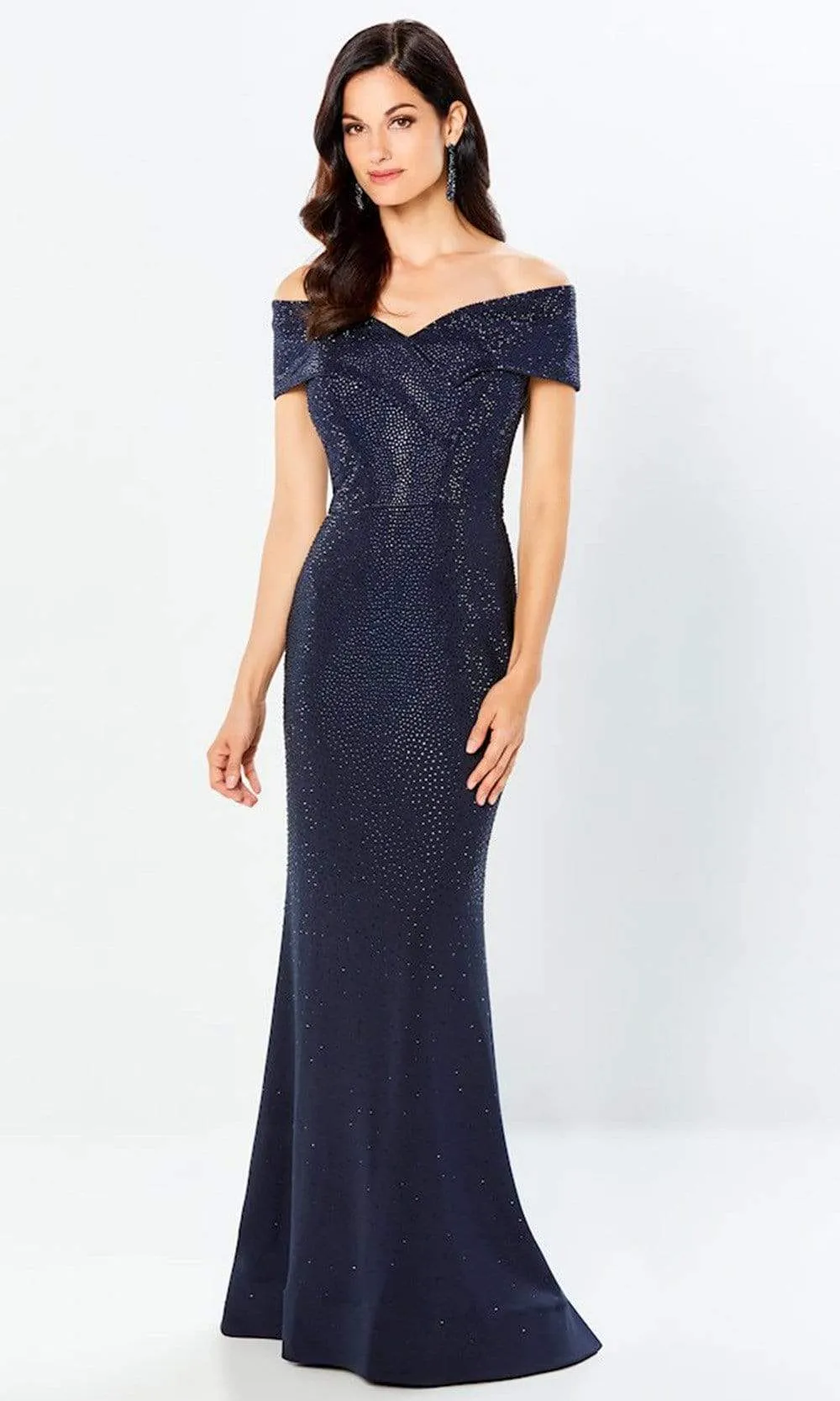 Montage by Mon Cheri - 220949 Off-Shoulder Beaded Evening Gown