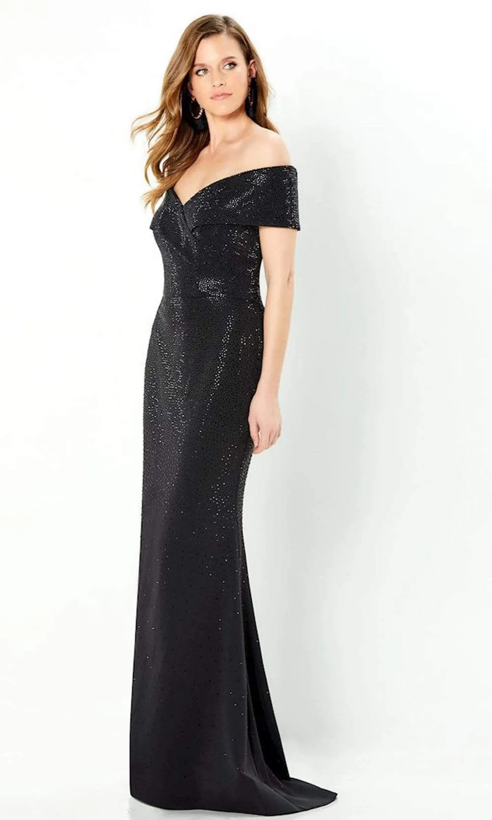 Montage by Mon Cheri - 220949 Off-Shoulder Beaded Evening Gown