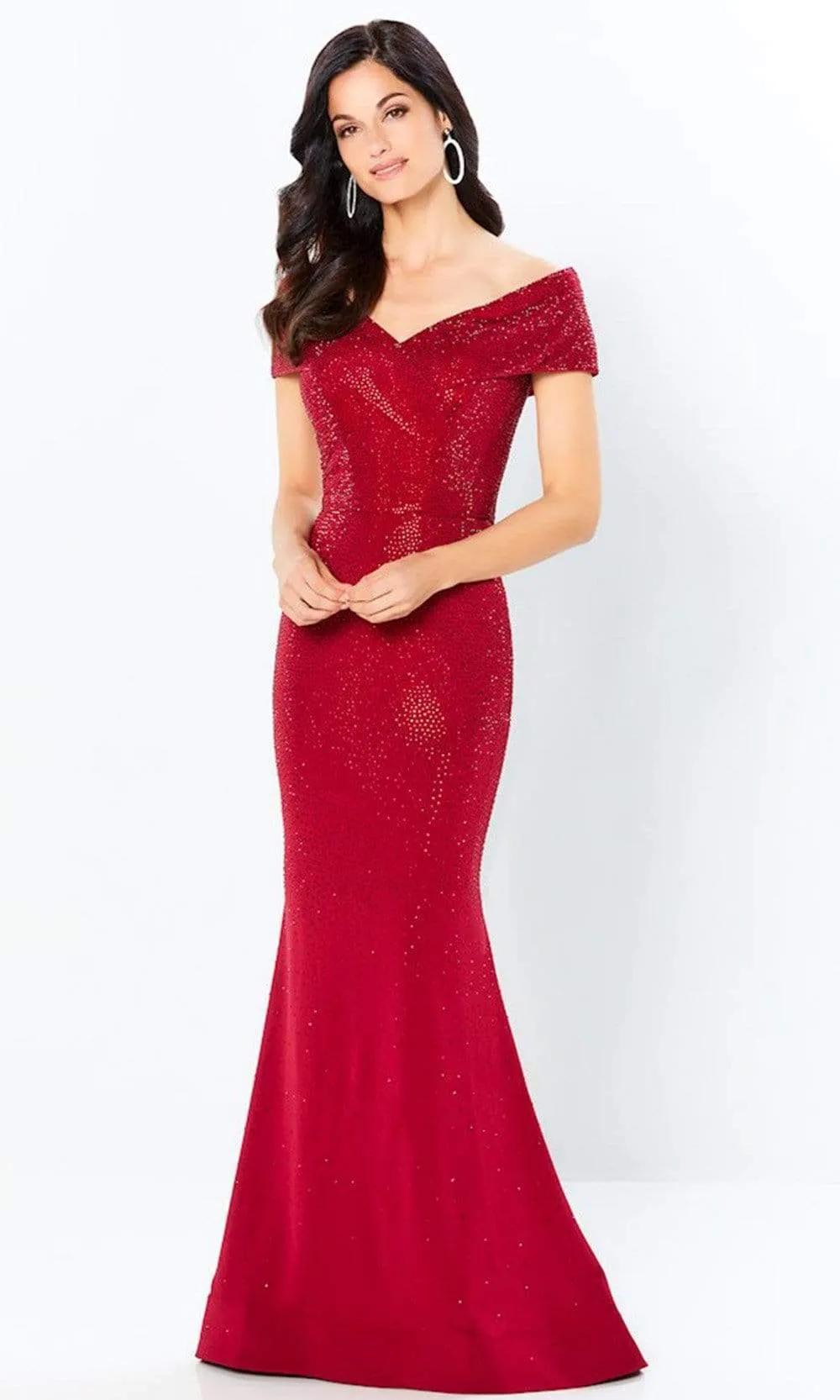 Montage by Mon Cheri - 220949 Off-Shoulder Beaded Evening Gown