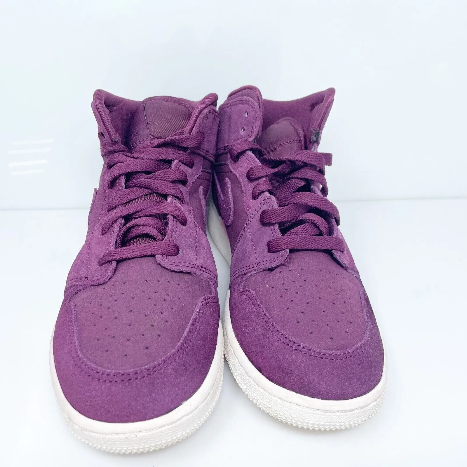 Nike Girls Air Jordan 1 554725-625 Purple Basketball Shoes Sneakers Size 6Y