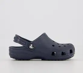 Odd Sizes - Kids Crocs Classic Clogs K Navy - UK Sizes Right 2 Youth/Left 1 Youth