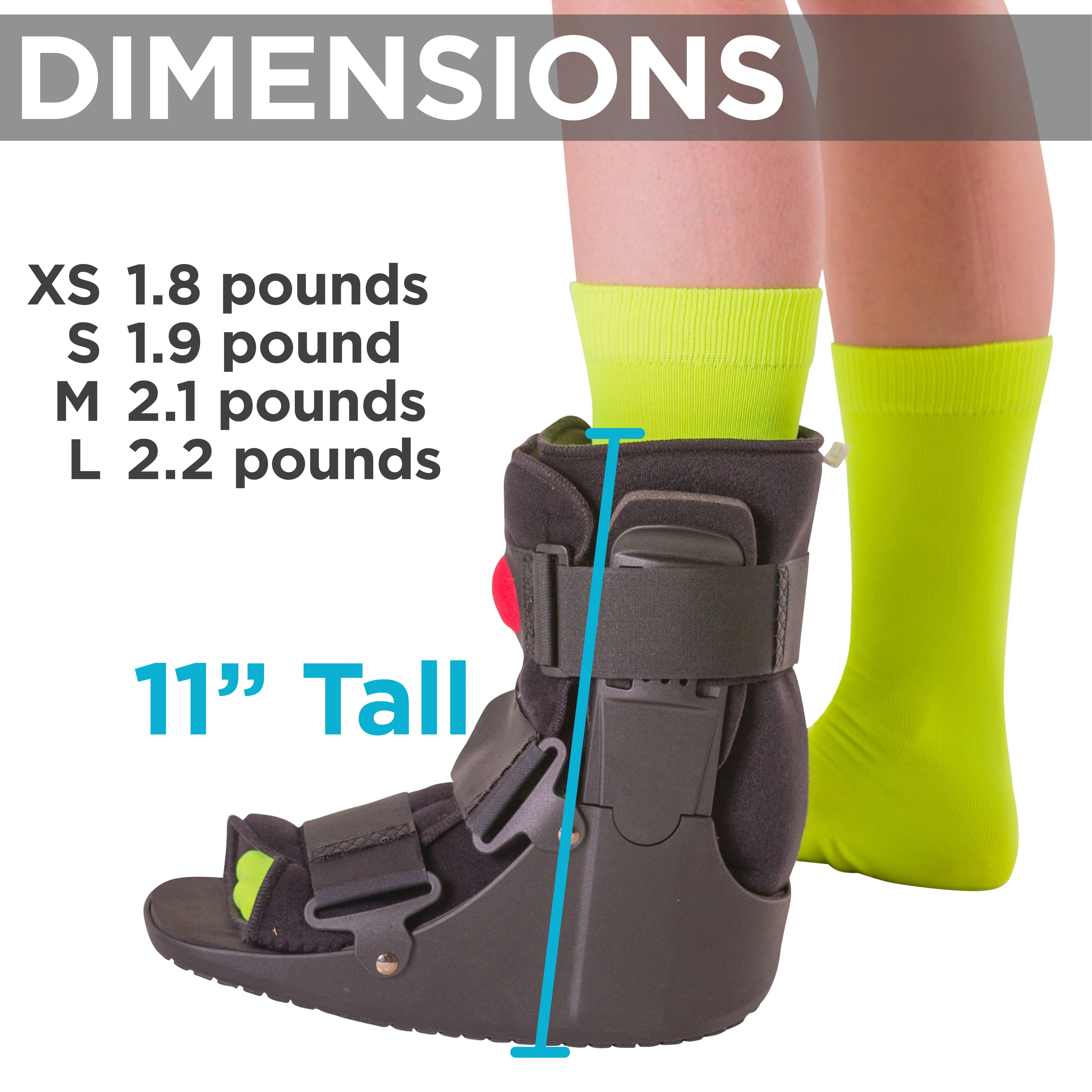 Orthopedic Air Walker Boot Cast for Ankle Sprains, Fractures and Achilles Tendonitis