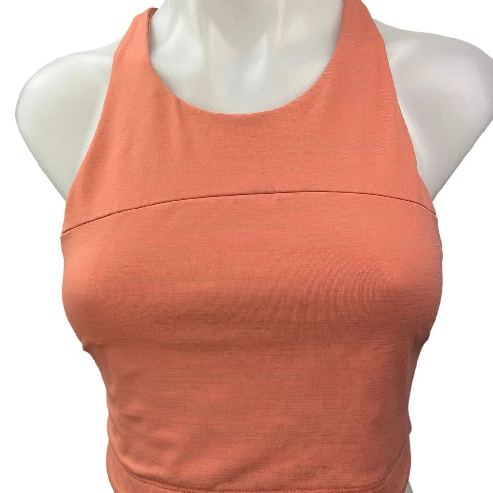 Outdoor Voices Orange Racerback Athletic Activewear Sports Bra Tank Top Size M