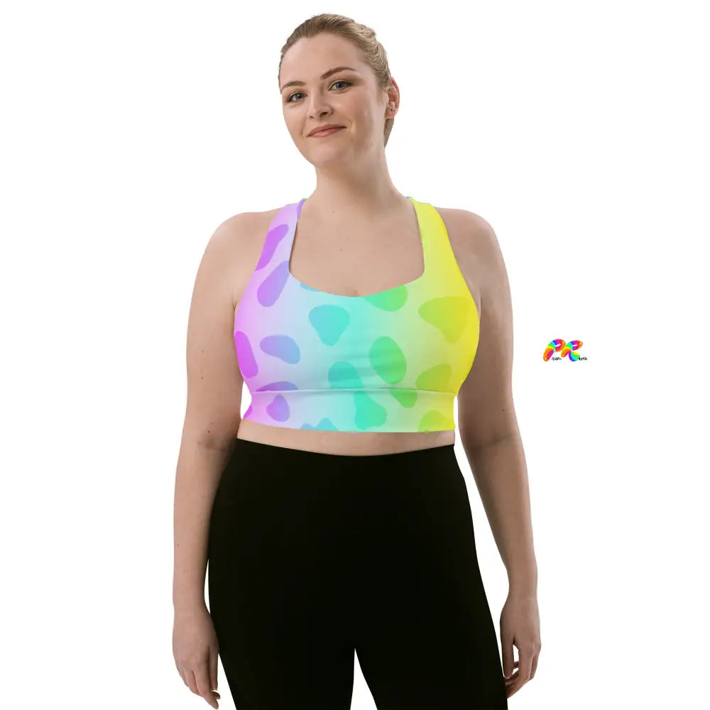 Pastel Pride Long Line Sports Bra