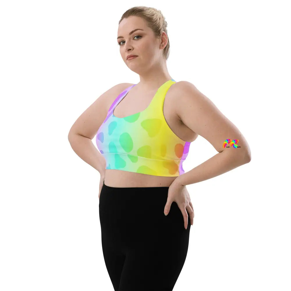 Pastel Pride Long Line Sports Bra